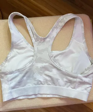 Camo White Sports Bra thumbnail 1