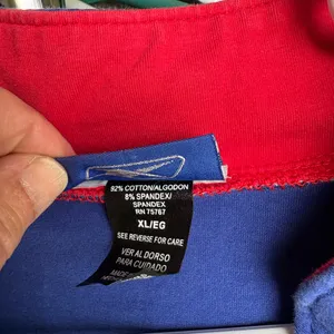 Reebok Blue New York Giants Zip-Up Hoodie with Red Accent thumbnail 2