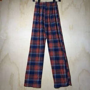 NFL Chicago Bears Plaid Pajama XS Orange‎ Blue Sleepwear Lounge thumbnail 6
