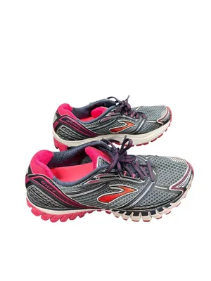 Brooks Ghost 6 wms black red walking running sneakers sz 8.5B SKU 10-705 thumbnail 3