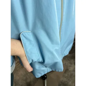 Jacket 1980s hood blue cream Size 20W thumbnail 3