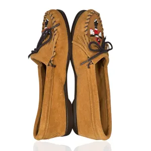 Minnetonka Thunderbird Animikii Moccasins Womens Size 10 Beaded Fringe Slip On‎ thumbnail 6