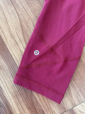LULULEMON Pace Rival Crop *22" in Ruby Wine Sz. 6 thumbnail 9