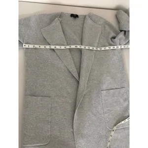 Women's J. Crew Light Gray Merino Wool Sophie Coatigan Open Cardigan Sweater M thumbnail 4