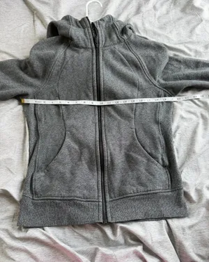 Lululemon Women's Scuba Full-Zip Hoodie Heathered Gray 8 Cozy Athleisure Yoga thumbnail 7