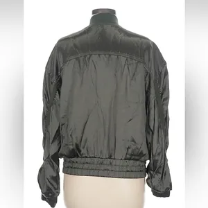FP Movement by Free People Dark Gray Viscose Bomber Jacket with Sleeve detail thumbnail 2