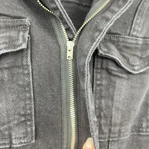 Good American Fit For Success Zippered Jumpsuit In Black099 Denim Size 1 / Small thumbnail 7