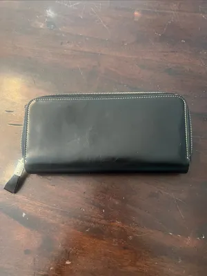 Yafeige Black Leather Zip Wallet NWOT thumbnail 6