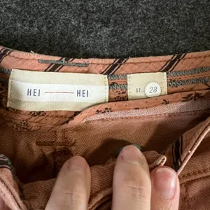 Hei Hei Anthropologie Pink Cargo Pants Wide Leg Frayed Hem Tencel Linen Size 28 thumbnail 3