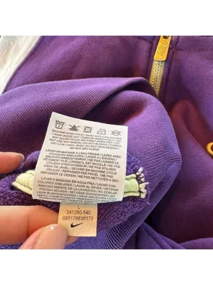 Nike Purple Hoodie Zip Up Sweatshirt Size Large thumbnail 4