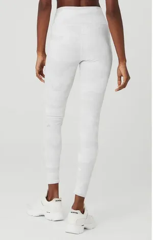 Alo Yoga Size XS High-Waist White Camo Vapor Legging Compresses Lift Preppy Fem thumbnail 2
