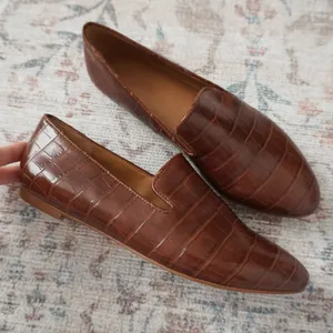 J. Crew Crocodile Embossed Loafers thumbnail 1