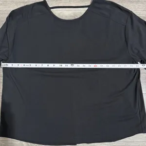 Members Mark Black Long Sleeve Active Tee Women's Size L Open Back‎ Detail thumbnail 11