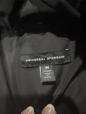 Universal Standard Kanda 2 Wrap Puffer Coat Women's Black Tie Jacket size 18/20 thumbnail 6