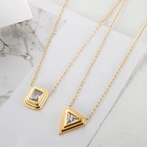 Handmade Delta pendants 18k gold plated over stainless steel tarnish free thumbnail 3