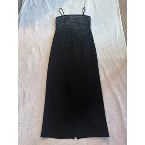 Onyx Nite Black Silver Sequin Strapless Evening Dress~ Size 10 thumbnail 6