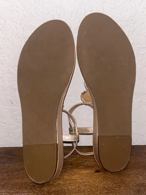 Jack Rogers Daphne T-Strap Buckle Leather Micro Mini Wedge Sandal Shoes Size 8.5 thumbnail 10