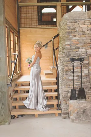 Prom Sherri Hill Dress Silver thumbnail 5