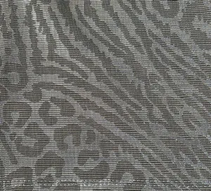 Topshop Metallic Silver Grey Leopard Animal Print Mini Dress Sz 4 thumbnail 2