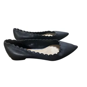 Coach Jill Leather Pointed Toe Scalloped Flats Size 8B thumbnail 2