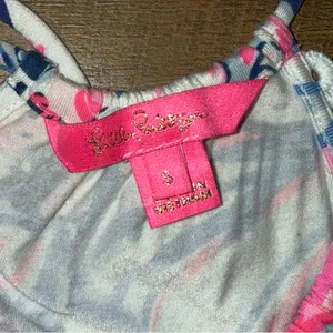 Lilly Pulitzer Gianna Make A Splash Skort Romper in Prosecco Pink thumbnail 7