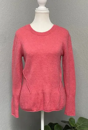 H&M Logg Label Of Graded Goods Sweater Pink Long Sleeve Soft Crewneck Pullover thumbnail 1