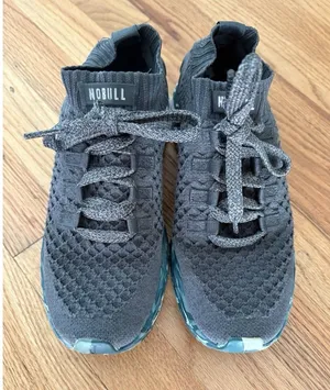 NOBULL Womens‎ Runners Sneakers Size DARK GREY WILD TIDE KNIT RUNNER 40.5 thumbnail 1