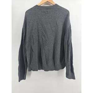 Daily Ritual Sweater Womens XXL Crewneck Gray Cotton Long Sleeve EUC thumbnail 3