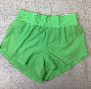 DSG Womens Stride High‎ Rise Short Hyper Lime Green Neon Running Small NEW thumbnail 1