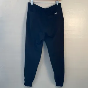 Figs Technical Black Joggers with White Drawstring Medium short thumbnail 5