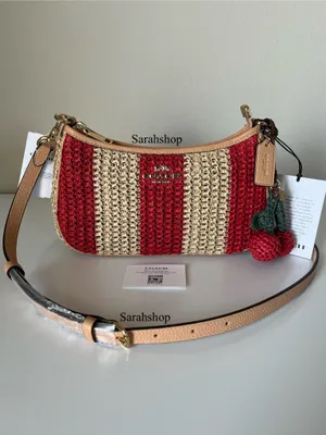 Coach Teri Shoulder Bag With Stripes And Charm thumbnail 3