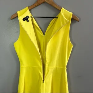 The Limited Sleeveless Skater Dress Bright Yellow Size XS thumbnail 6