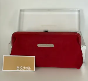 Michael Michael Kors red clutch thumbnail 1