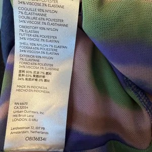 Urban Outfitters Cropped Camisole Tank Pink Purple Green Marble Effect Medium thumbnail 7