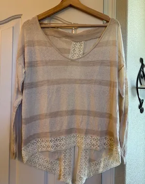 Free People Pebble Dash top- Size S thumbnail 1