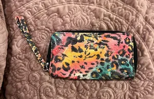 Colorful Leopard Print Wristlet Wallet thumbnail 1