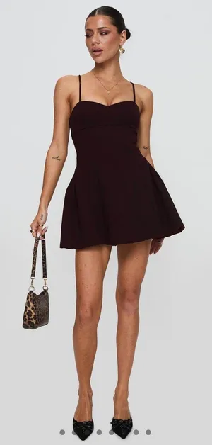 Wine Mini Dress thumbnail 1