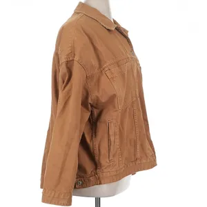 Free People $128 We The Free Opal Swing Denim Jacket Rust Brown/Orange XL thumbnail 3