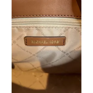 Michael Kors Brown Signature MK Monogram Satchel Purse Bag Crossbody thumbnail 7