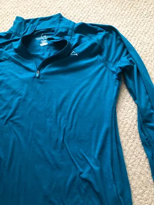 Cold Weather Quarter Zip Blue Size M thumbnail 1