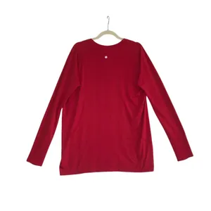 LULULEMON Swiftly Tech LS Shirt Women 18 Red Athletic Yoga Comfort Sporty Outdoo thumbnail 6