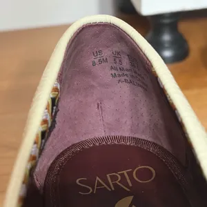 Sarto by Franco Sarto Balinna Cream Patent Tassel Lug Sole Platform Loafers 8.5M thumbnail 6