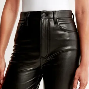 Abercrombie‎ & Fitch Vegan Leather 90s Straight Pant - Size 16. thumbnail 14