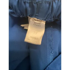 Spread Good Cheer Women's Scrub Uniform Pants Nurse Medical Size 1X Royal Blue thumbnail 2