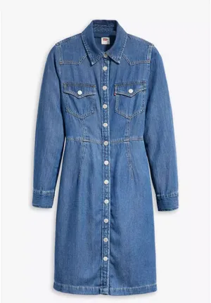 Levi’s Otto Western Denim Dress thumbnail 2