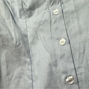 Mode Mischief Oversized Cinch Shirt Striped Cotton‎ Button Down XS Long Sleeve thumbnail 16