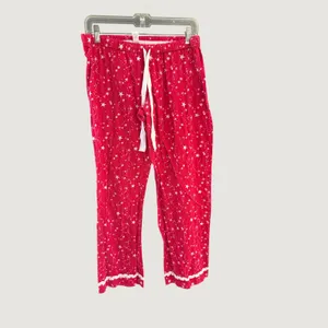 Victoria's Secret Y2k Red Star Print Cotton Flannel Pajama Set Womens M 2 Piece thumbnail 3