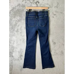 Spanx Jeans Womens Large Blue High Rise Flared Tummy Shaping Pull On Stretch Med thumbnail 2