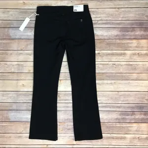 Joe's Olivia Mid Rise Cropped Flare Black Denim Jeans Tatiana Sz 25 NWT thumbnail 5