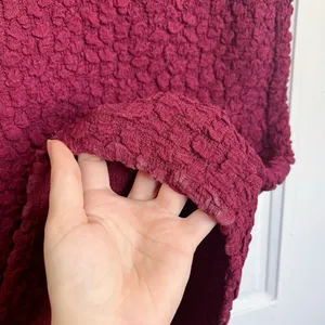 Hyacinth House • Tuckernuck Maroon Textured Madison Maxi Dress midi stretch knit thumbnail 12